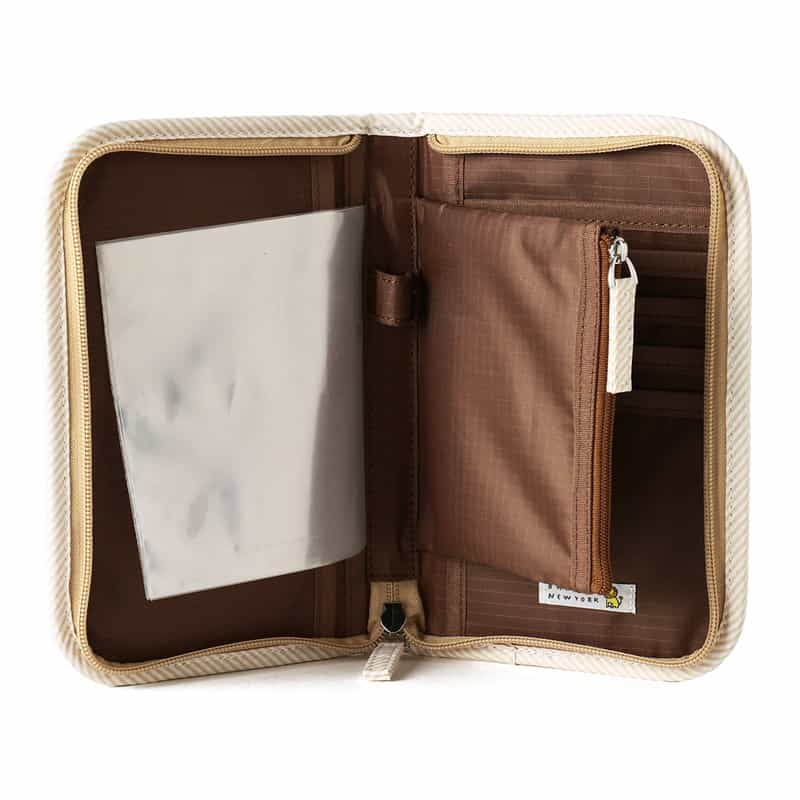 BARNEYS NEW YORK ライオンキルティング母子手帳ケース　（S） GRAY BEIGE