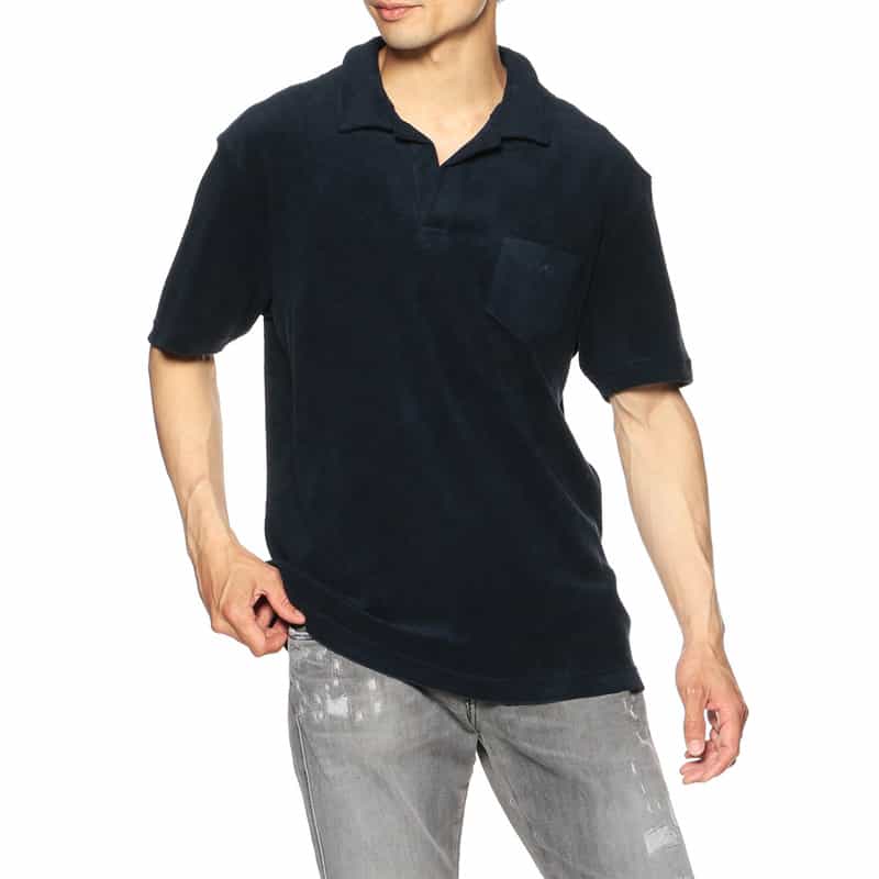 OAS パイルスキッパーシャツ NAVY