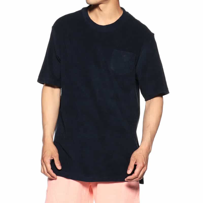 OAS バーニーズ　ニューヨーク限定パイルTシャツ NAVY