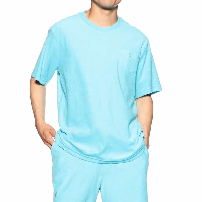 OAS バーニーズ　ニューヨーク限定パイルTシャツ TURQUOISE