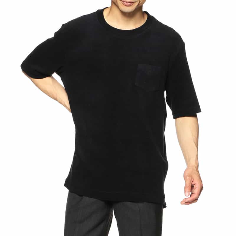 OAS バーニーズ　ニューヨーク限定パイルTシャツ BLACK