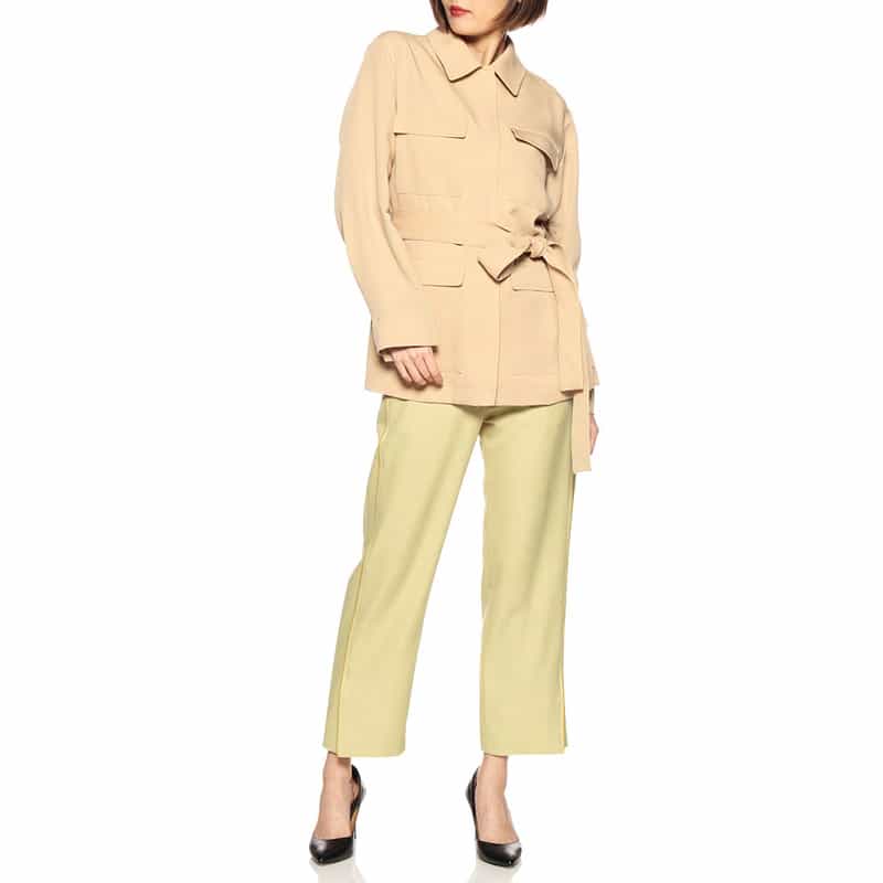 BARNEYS NEW YORK M-65 ベルテッドショートコート BEIGE