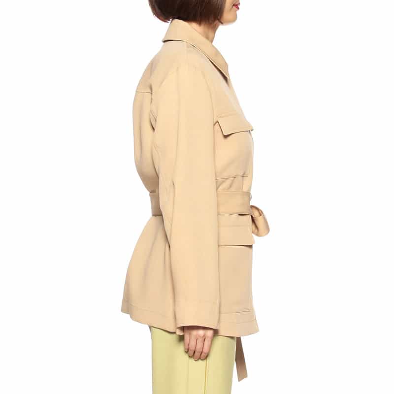 BARNEYS NEW YORK M-65 ベルテッドショートコート BEIGE