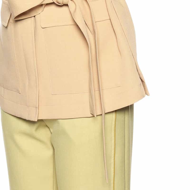 BARNEYS NEW YORK M-65 ベルテッドショートコート BEIGE