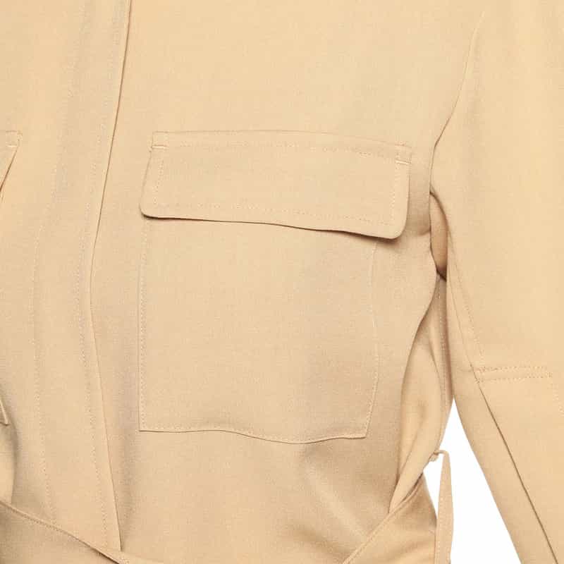 BARNEYS NEW YORK M-65 ベルテッドショートコート BEIGE