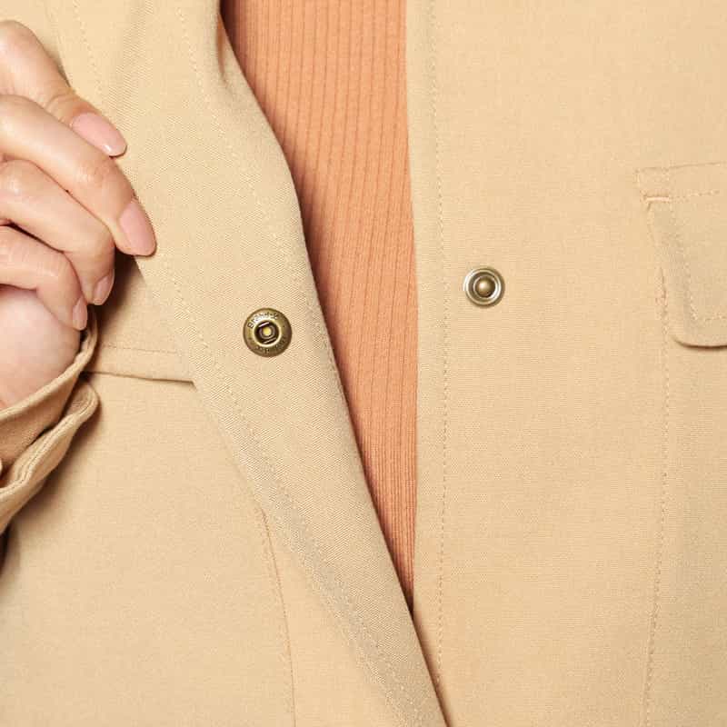 BARNEYS NEW YORK M-65 ベルテッドショートコート BEIGE