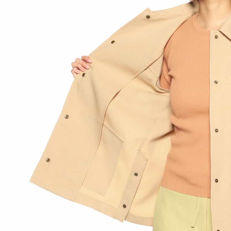 BARNEYS NEW YORK M-65 ベルテッドショートコート BEIGE