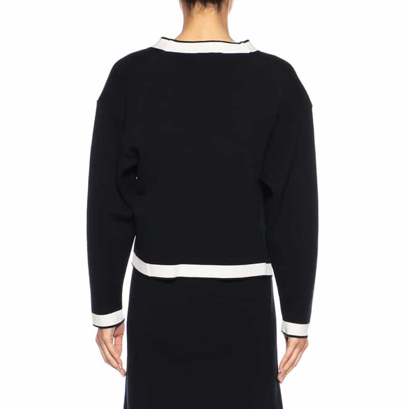 BARNEYS NEW YORK セットアップウォッシャブルニットジャケット DARK NAVY