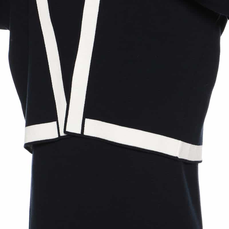BARNEYS NEW YORK セットアップウォッシャブルニットジャケット DARK NAVY