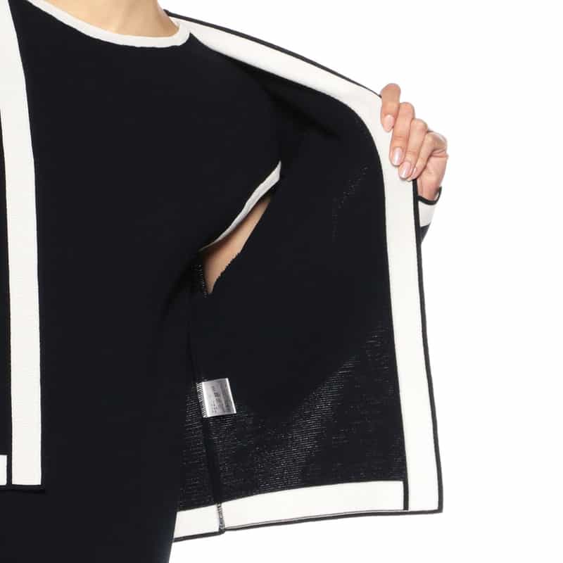 BARNEYS NEW YORK セットアップウォッシャブルニットジャケット DARK NAVY