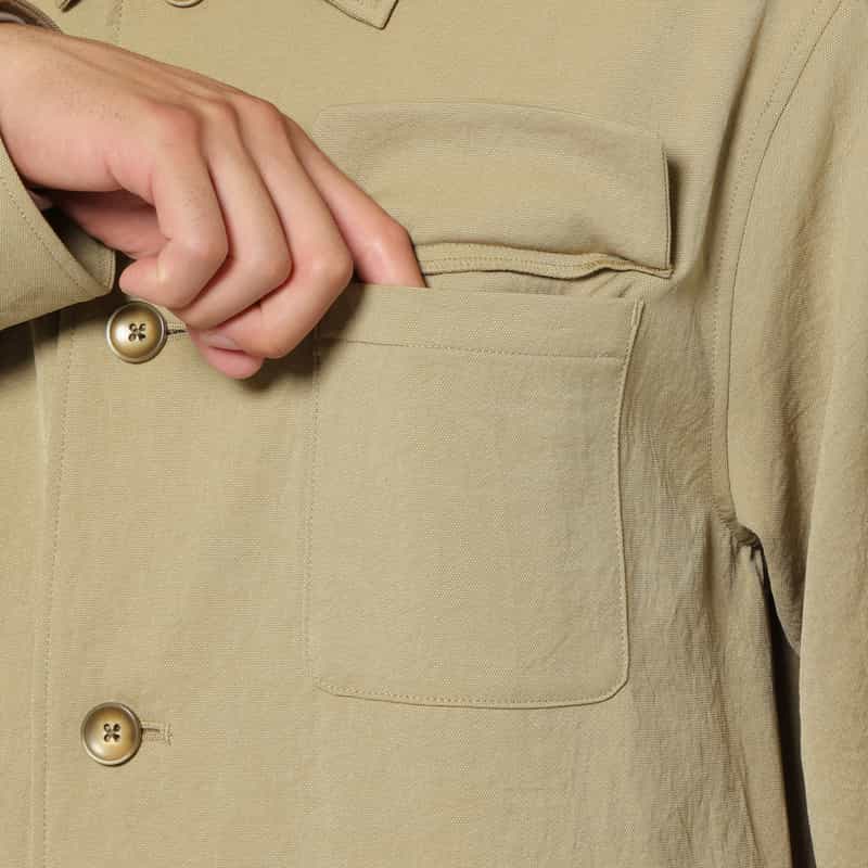 BARNEYS NEW YORK ウォッシャブルCPOジャケット BEIGE