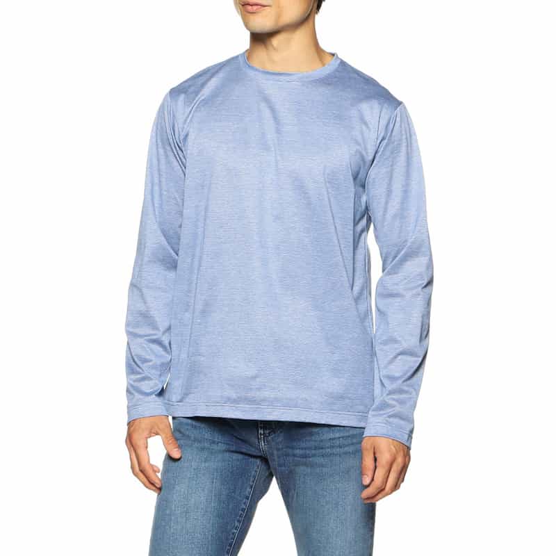 BARNEYS NEW YORK マイクロボーダーロングスリーブカットソー WHITE