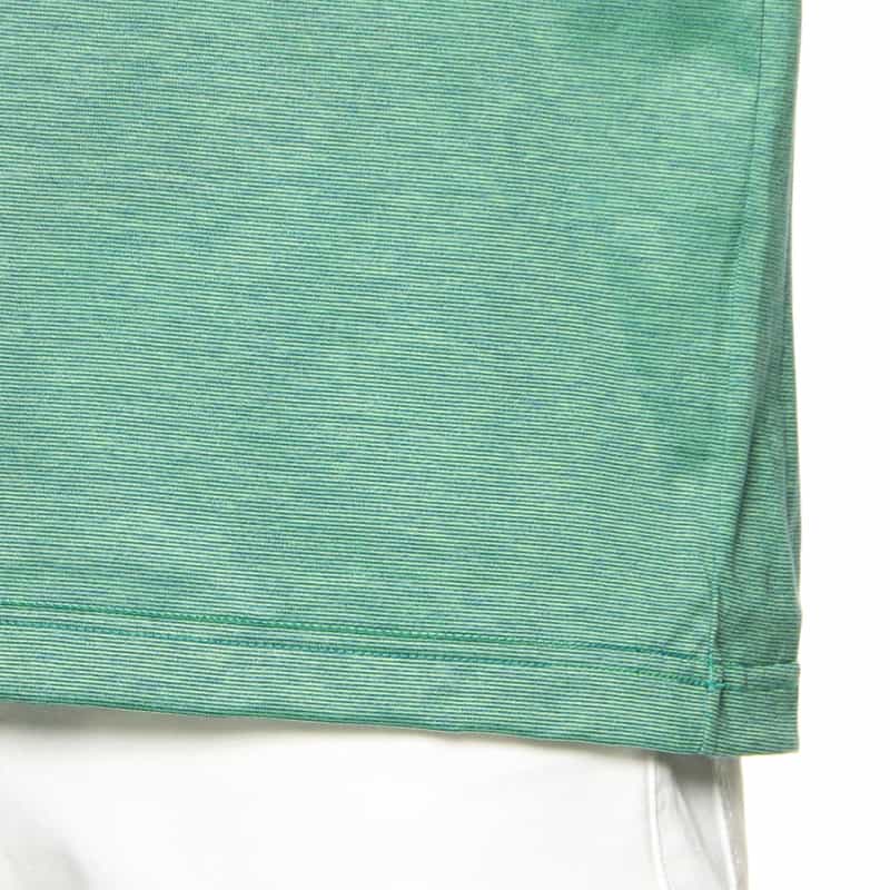 BARNEYS NEW YORK マイクロボーダーロングスリーブカットソー GREEN