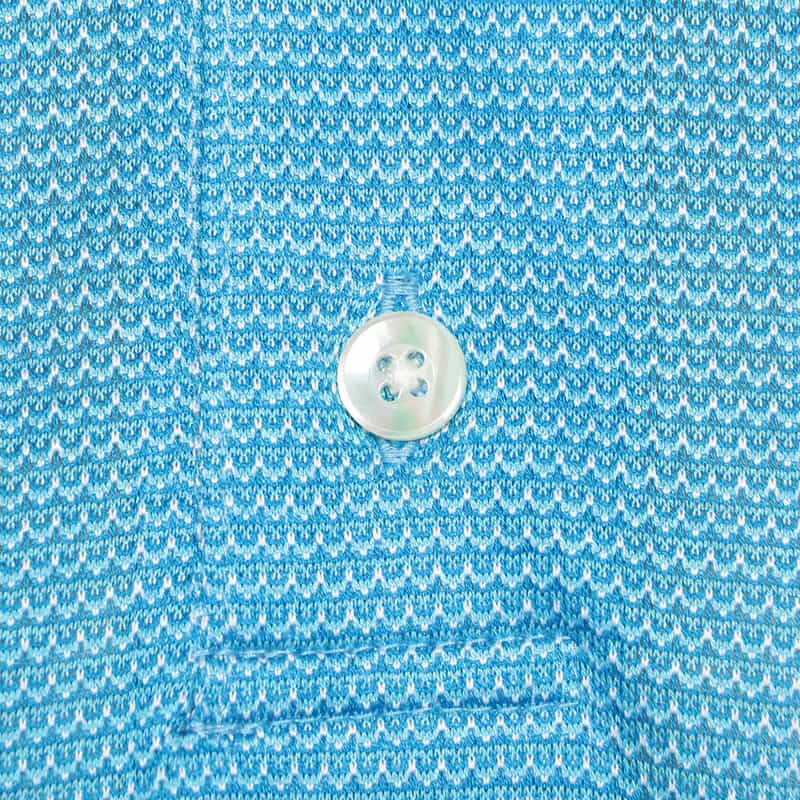 BARNEYS NEW YORK ジャージーポロシャツ BLUE