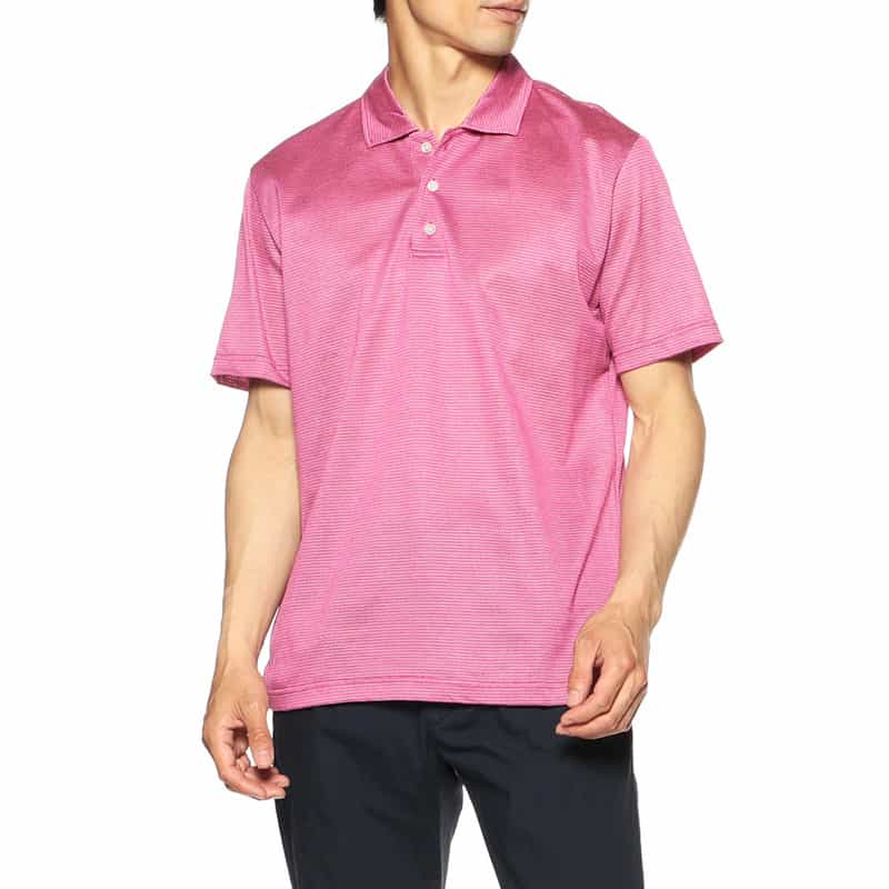 BARNEYS NEW YORK ジャージーポロシャツ PINK
