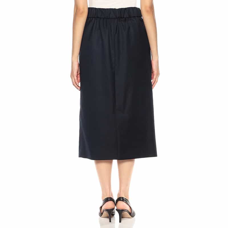 BARNEYS NEW YORK ウォッシャブルタイトスカート NAVY