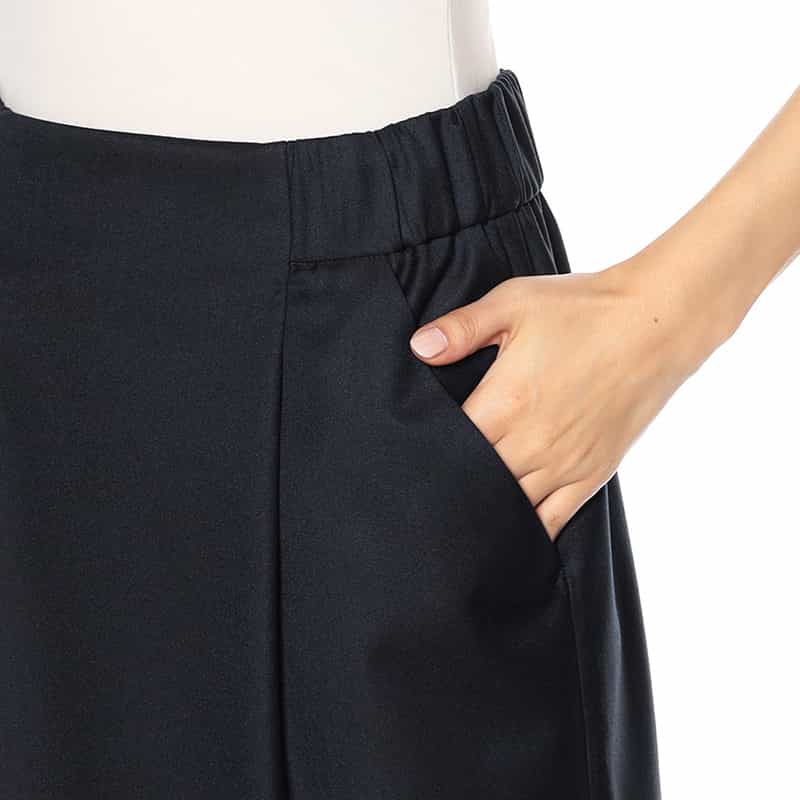 BARNEYS NEW YORK ウォッシャブルタイトスカート NAVY