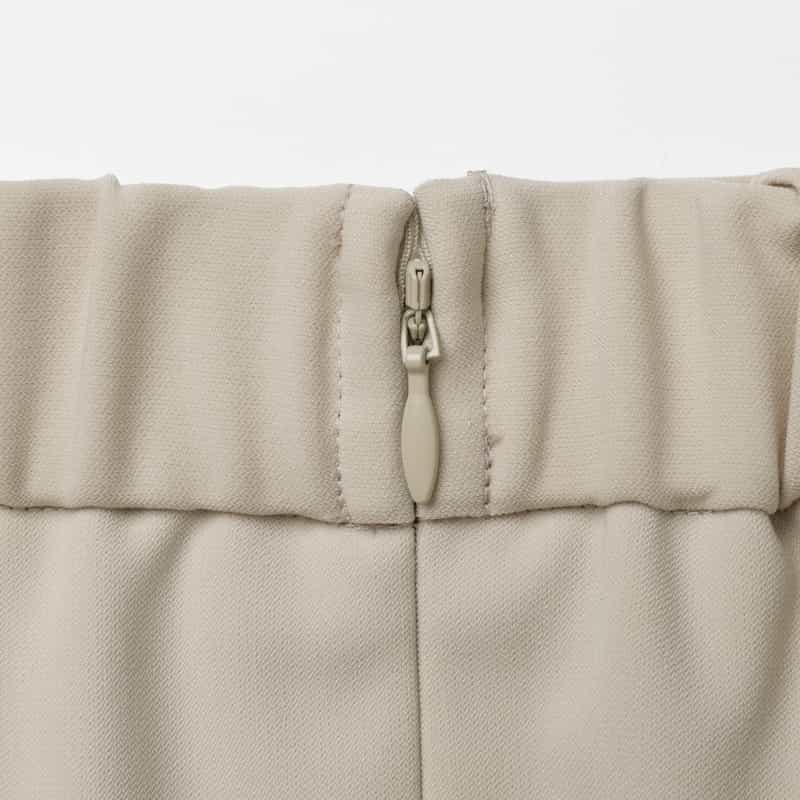 BARNEYS NEW YORK ダブルクロス素材ラップデザインスカート BEIGE