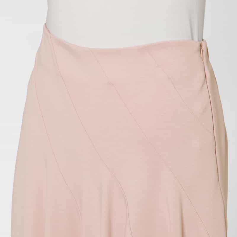 BARNEYS NEW YORK ウォッシャブル エスカルゴデザイン フレアスカート LIGHT PINK