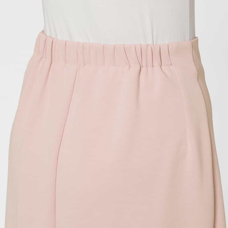 BARNEYS NEW YORK ウォッシャブル エスカルゴデザイン フレアスカート LIGHT PINK