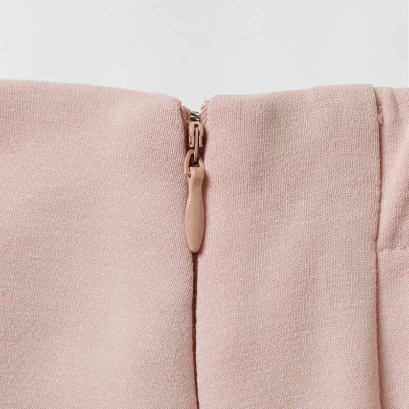 BARNEYS NEW YORK ウォッシャブル エスカルゴデザイン フレアスカート LIGHT PINK