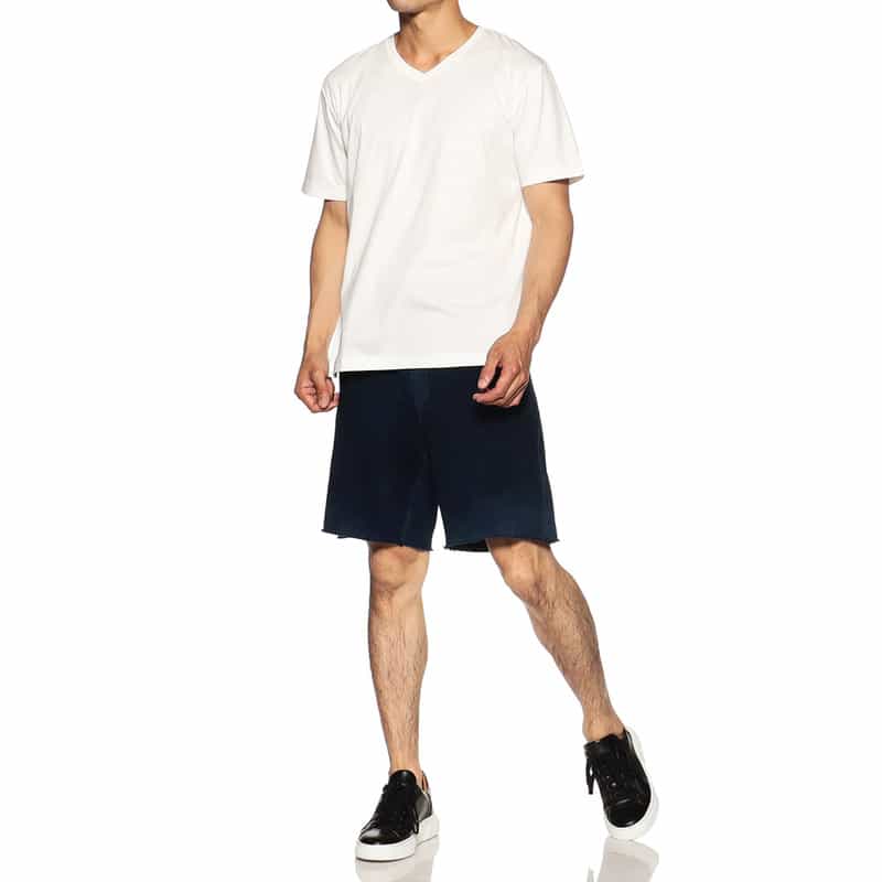 BARNEYS NEW YORK VネックTシャツ WHITE