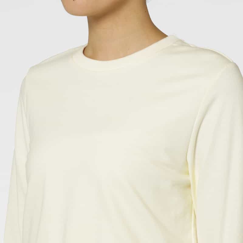 BARNEYS NEW YORK ウォッシャブル 裏毛×プリント切替ドレス YELLOW