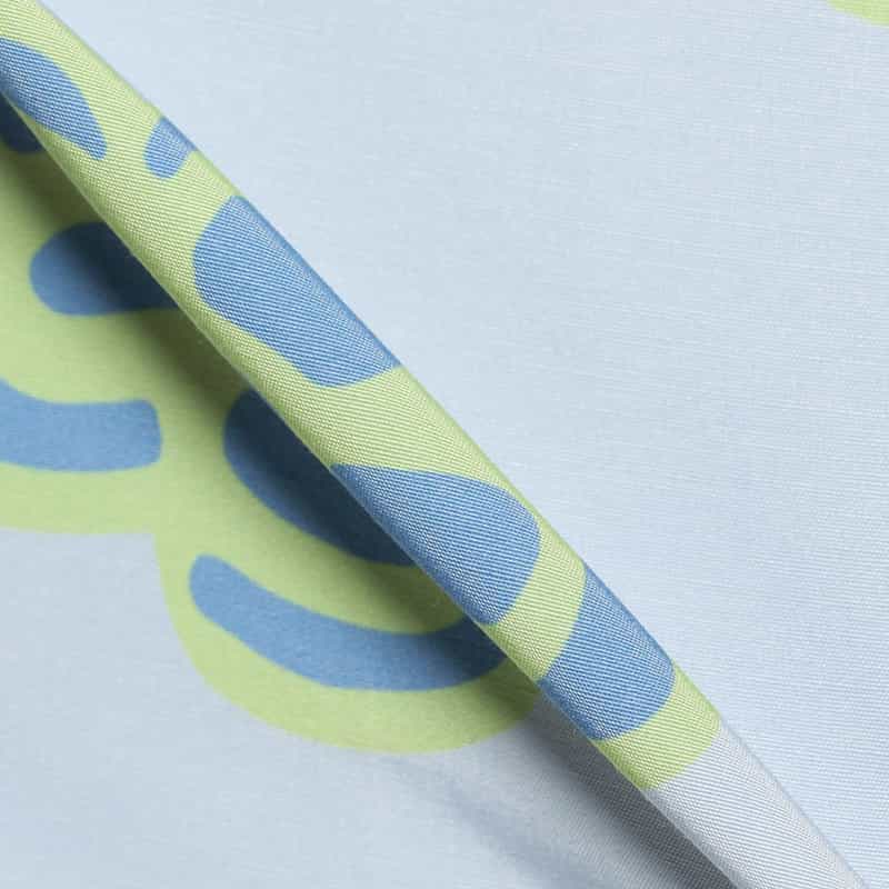 KROST バーニーズ　ニューヨーク限定フローラル柄オープンカラーシャツ BLUE