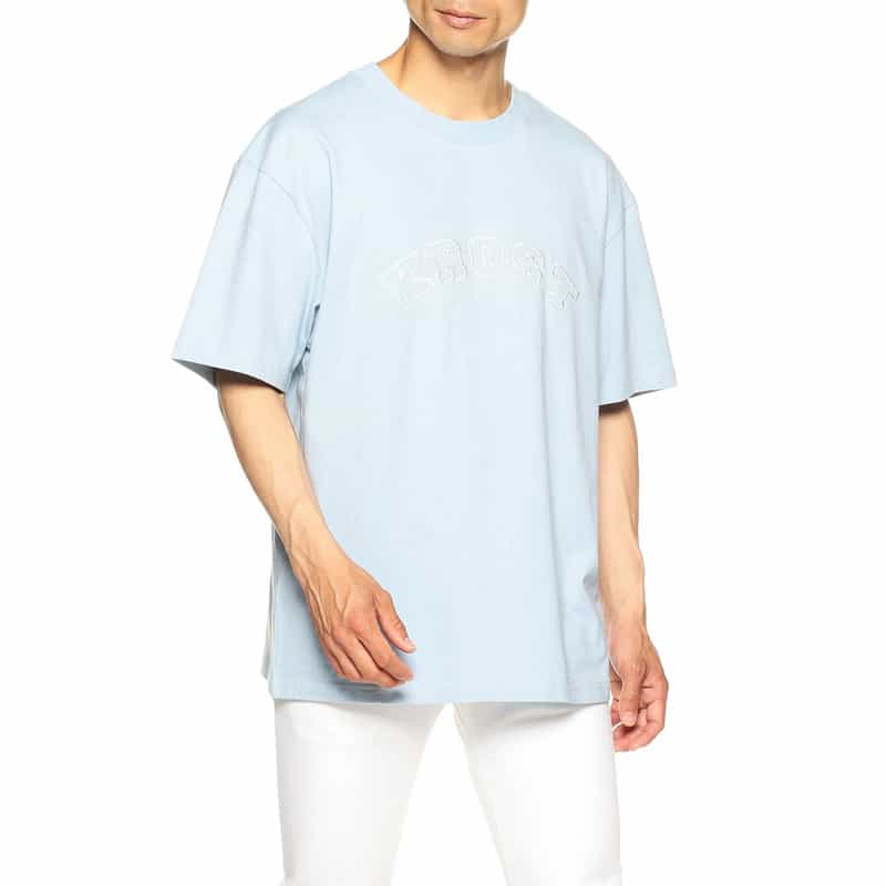 KROST 限定エンブロイダリーTシャツ LIGHT BLUE