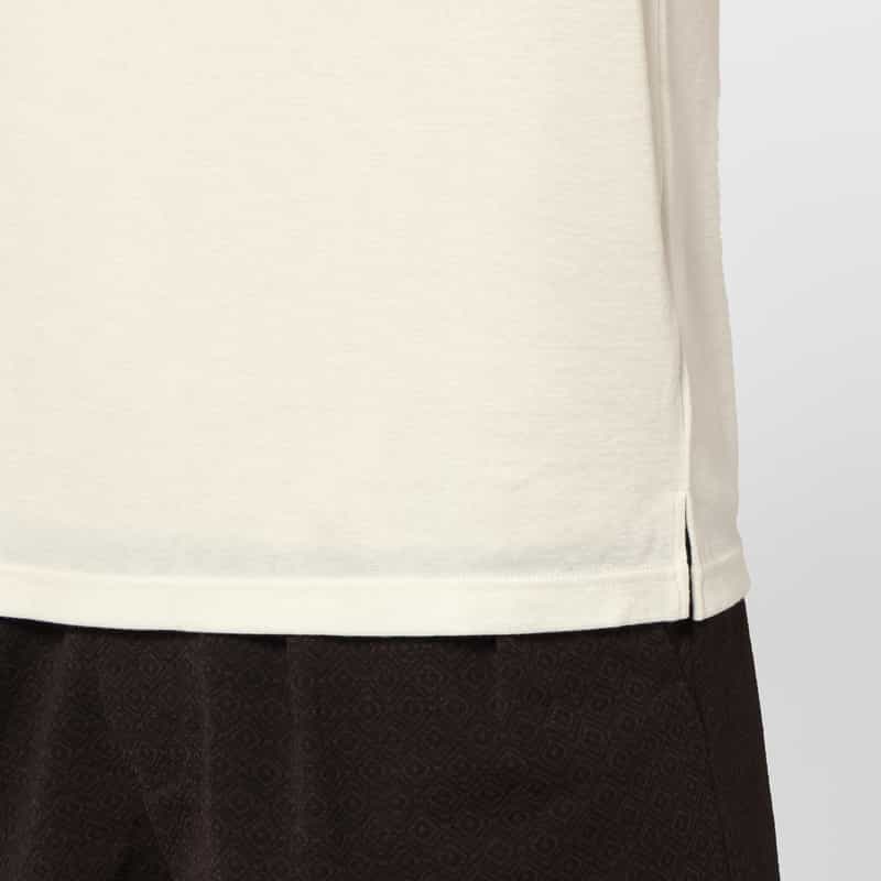 BARNEYS NEW YORK リヨセル素材モックネックカットソー WHITE