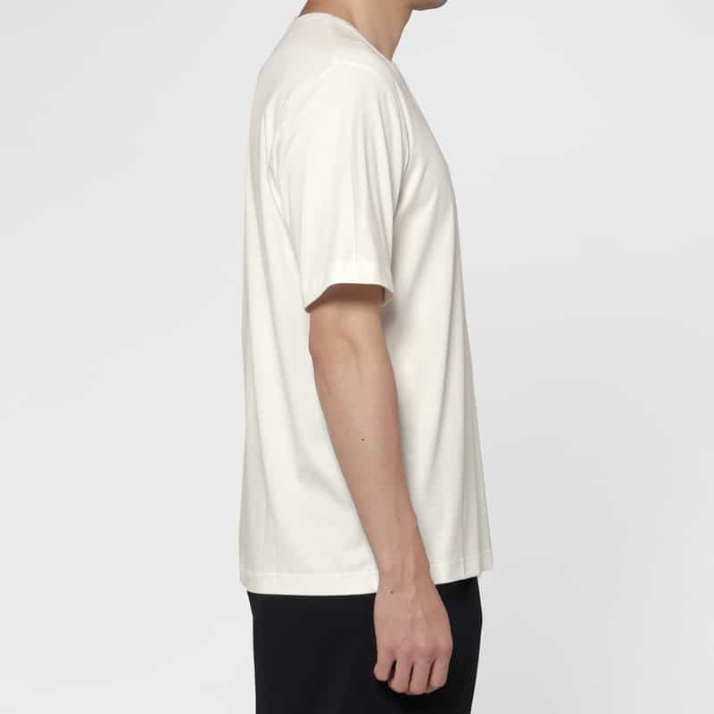 BARNEYS NEW YORK プラチナフェイスコットン クルーネックTシャツ WHITE