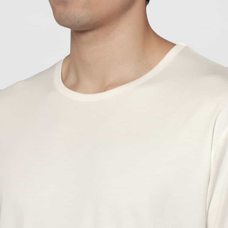 BARNEYS NEW YORK プラチナフェイスコットン クルーネックTシャツ WHITE