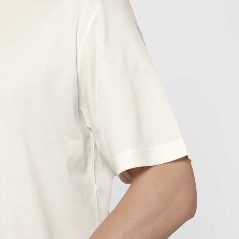 BARNEYS NEW YORK プラチナフェイスコットン クルーネックTシャツ WHITE