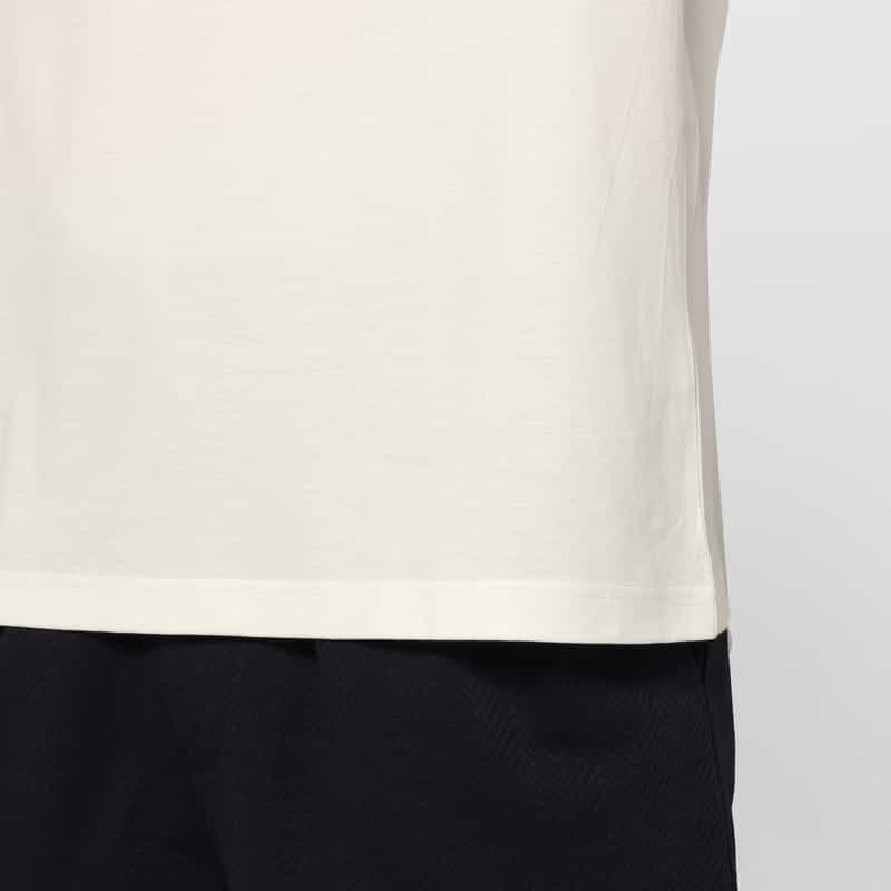 BARNEYS NEW YORK プラチナフェイスコットン クルーネックTシャツ WHITE