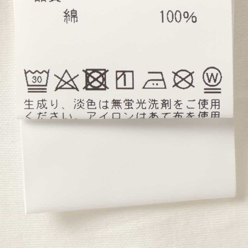 BARNEYS NEW YORK プラチナフェイスコットン クルーネックTシャツ WHITE