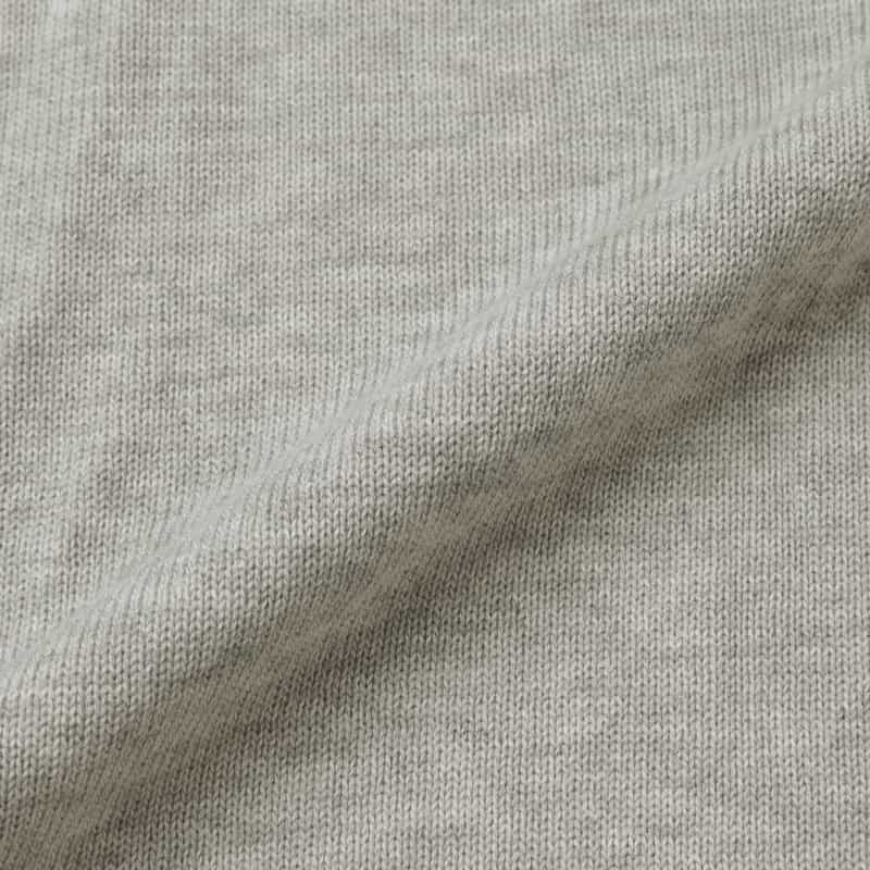 BARNEYS NEW YORK コットン素材ノーカラーニットジャケット GRAY
