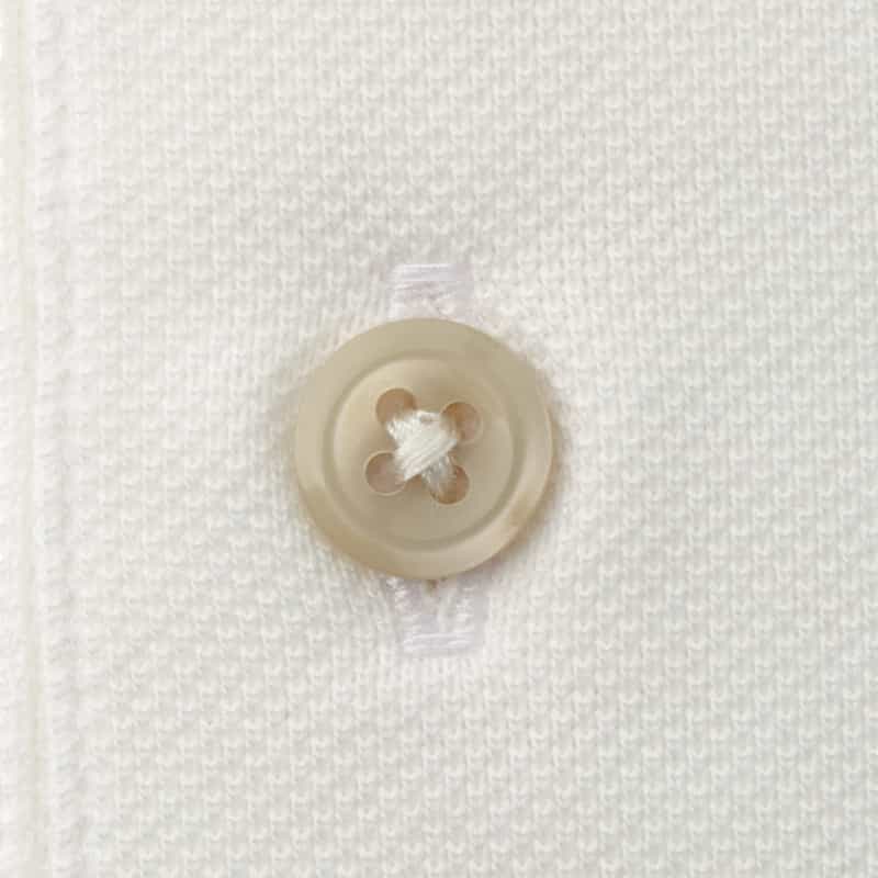 BARNEYS NEW YORK 海島綿混ポケット付きポロシャツ WHITE