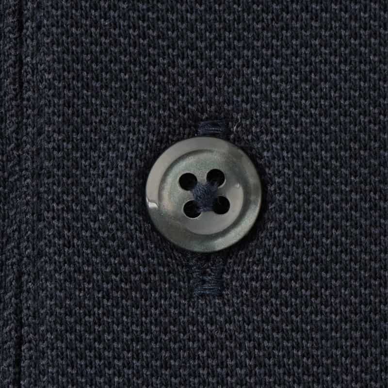 BARNEYS NEW YORK 海島綿混ポケット付きポロシャツ NAVY