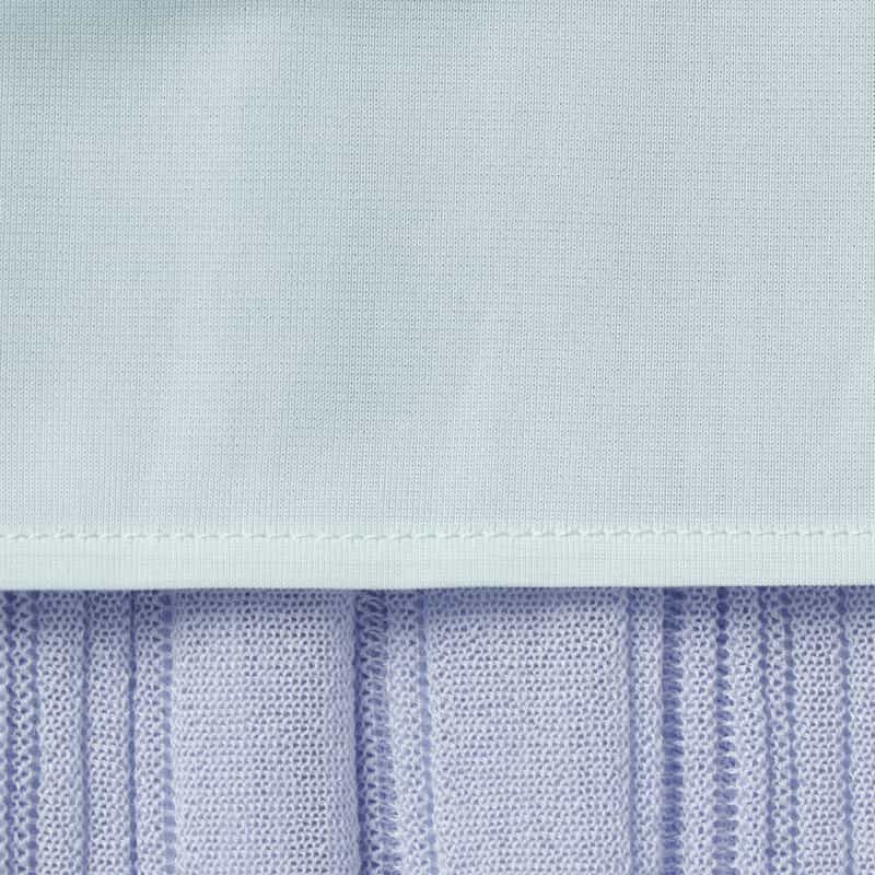 BARNEYS NEW YORK ニット素材ロングプリーツスカート LIGHT BLUE