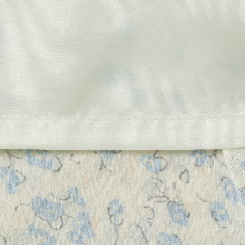 BARNEYS NEW YORK ウォッシャブル フローラルプリント マーメイドスカート IVORY