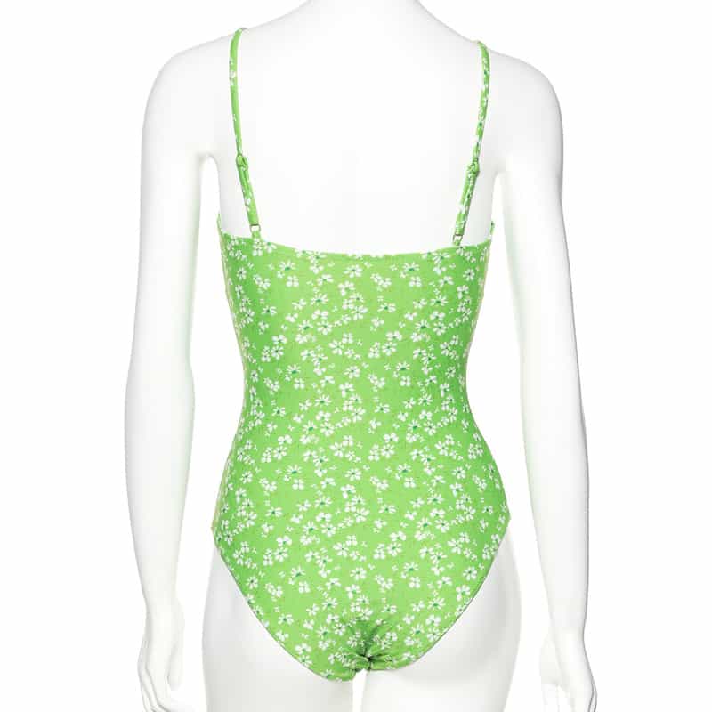 DAZE DAYZ 小花柄プリントスイムウェア LIGHT GREEN