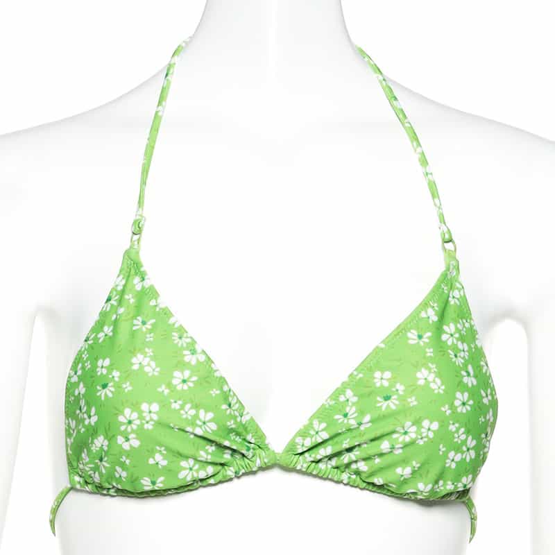 DAZE DAYZ 小花柄プリントビキニトップ LIGHT GREEN