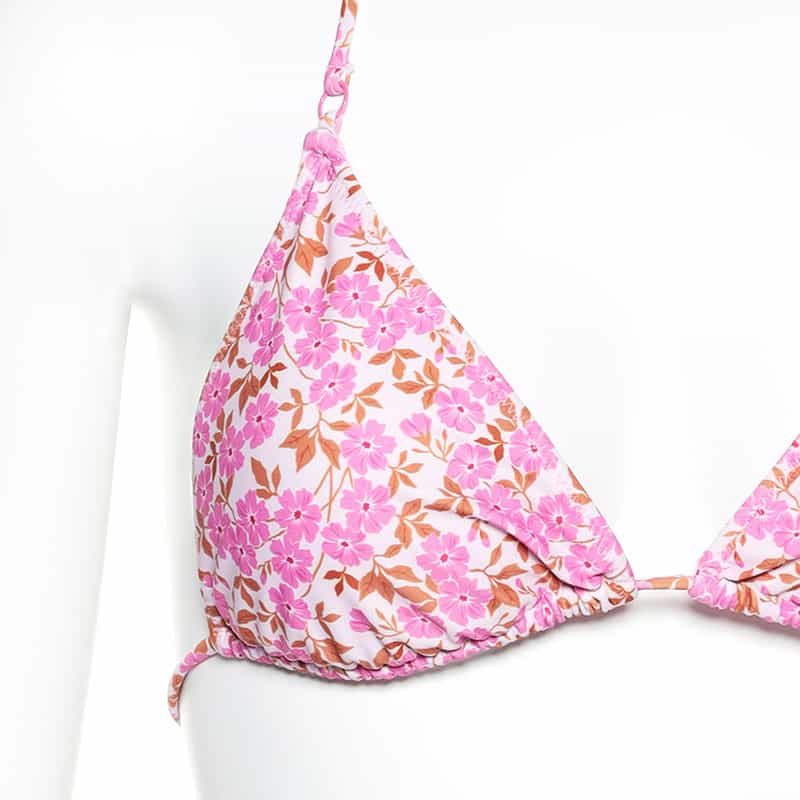 DAZE DAYZ 小花柄プリントビキニトップ PINK