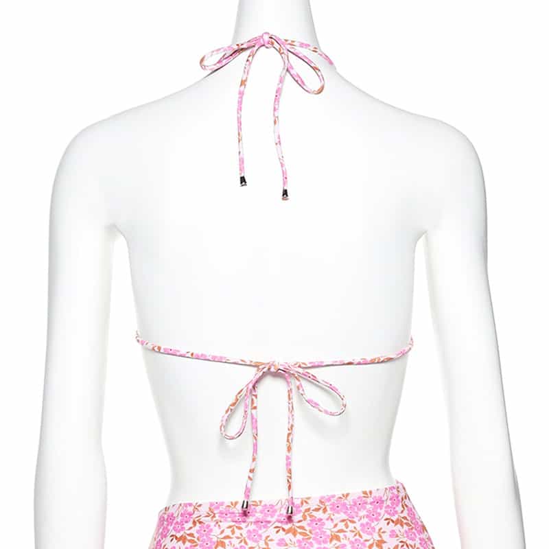 DAZE DAYZ 小花柄プリントビキニトップ PINK