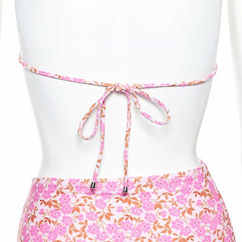 DAZE DAYZ 小花柄プリントビキニトップ PINK