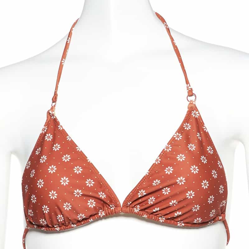 DAZE DAYZ 小花柄プリントビキニトップ BROWN