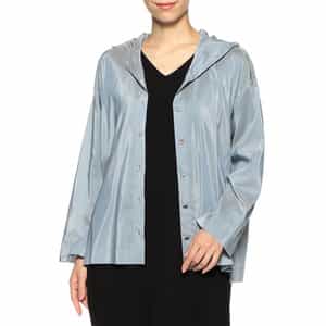 ウォッシャブルフーデッドシャツジャケット