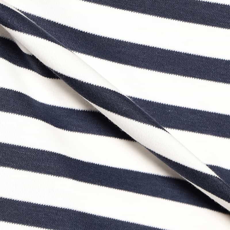 BARNEYS NEW YORK スムースボーダーTシャツ NAVY