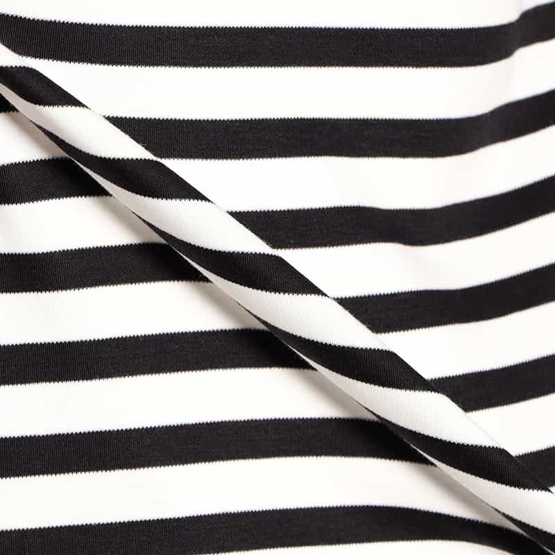 BARNEYS NEW YORK スムースボーダーTシャツ BLACK