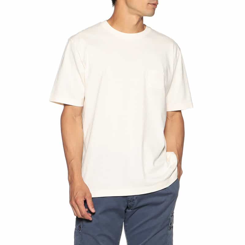 BARNEYS NEW YORK ドライタッチクルーネックカットソー IVORY